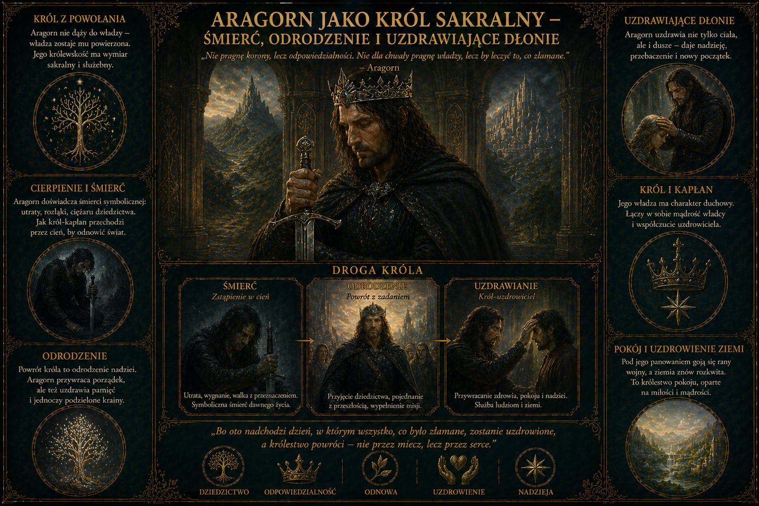 Aragorn jako król sakralny śmierć i odrodzenie