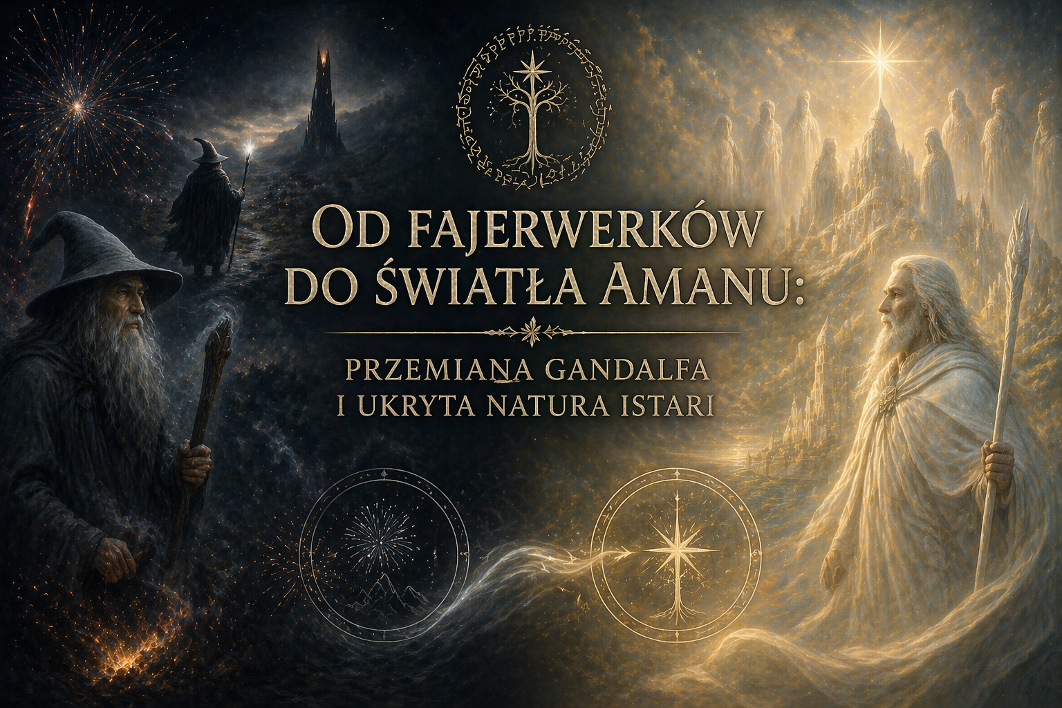 Od fajerwerków do światła Amanu: przemiana Gandalfa i ukryta natura Istari