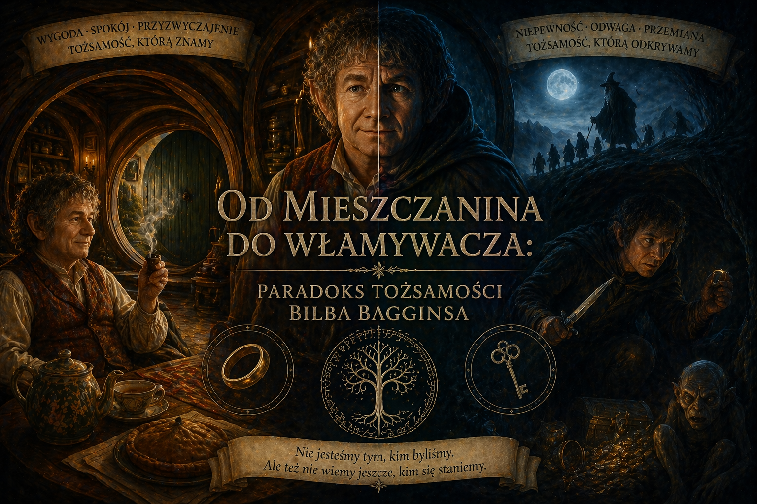 Od mieszczanina do włamywacza: paradoks tożsamości Bilba Bagginsa