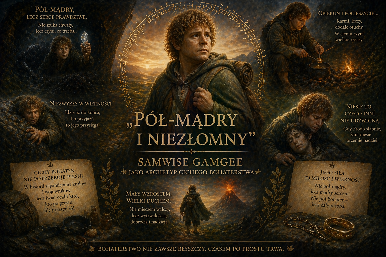 „Pół-mądry i niezłomny”: Samwise Gamgee jako archetyp cichego bohaterstwa