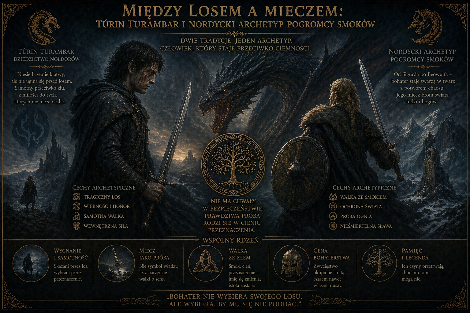 Między losem a mieczem: Túrin Turambar i nordycki archetyp pogromcy smoków